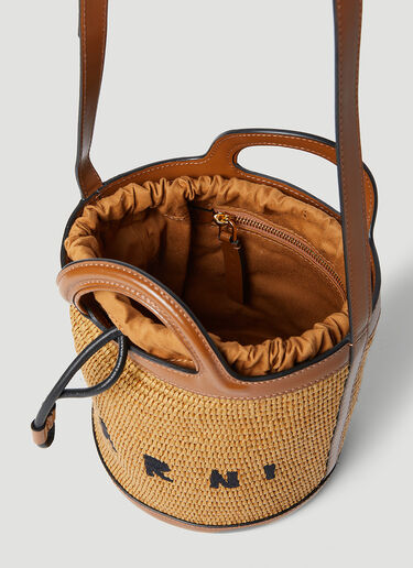 Marni Tropicalia Small Bucket Bag Brown mni0255052