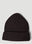 Roa Ribbed Beanie Hat Black roa0152009