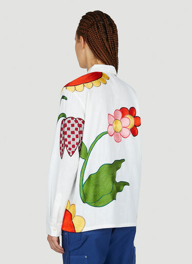 Sky High Farm Workwear Embroidered Shirt White skh0352010