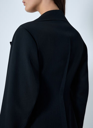 Yohji Yamamoto Paneled Flare Coat Black yoy0262003
