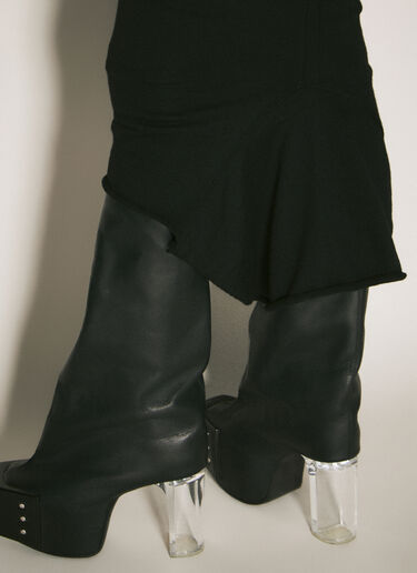 Rick Owens 니트 미디 스커트  블랙 ric0258007