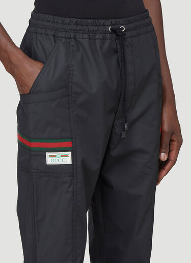 Gucci Web-Striped Track Pants Black guc0141108