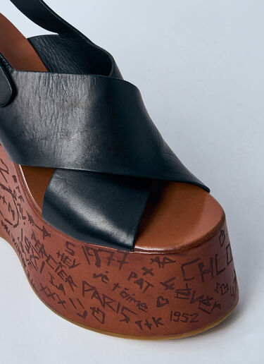 Chloé Maxime Wedge Sandal Black chl0257042