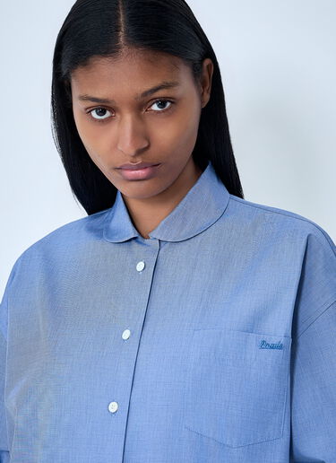 Prada Fil-à-fil Shirt Blue pra0264031