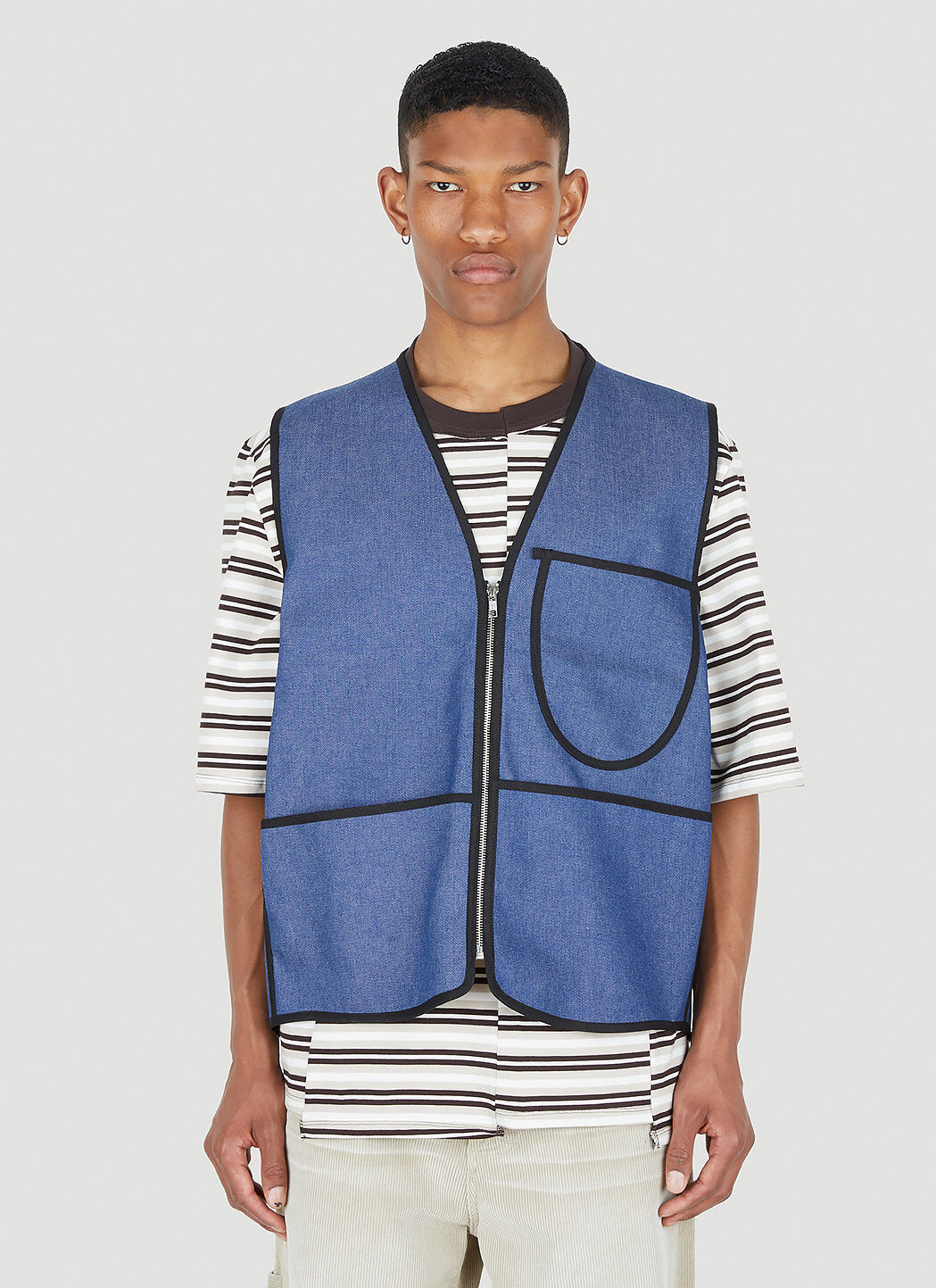 Blue jean store sleeveless jacket