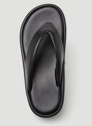 Balenciaga Rise Thong Sandals Black bal0248085