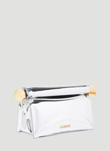La Pochette Rond Carré Clutch Jacquemus La Pochette Rond Carré Clutch Silver jac0254085