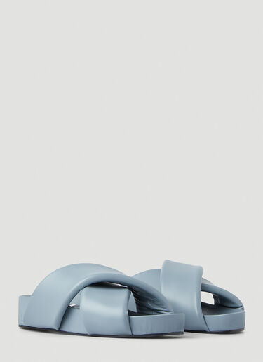 Crossover Flatform Sandals Jil Sander Crossover Flatform Sandals Blue jil0250023
