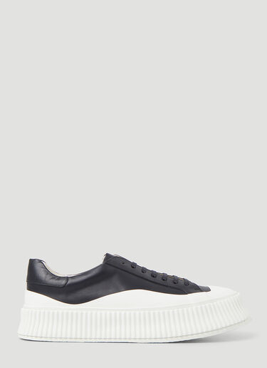 Jil Sander Tuscan Platform Sneakers Black jil0142027
