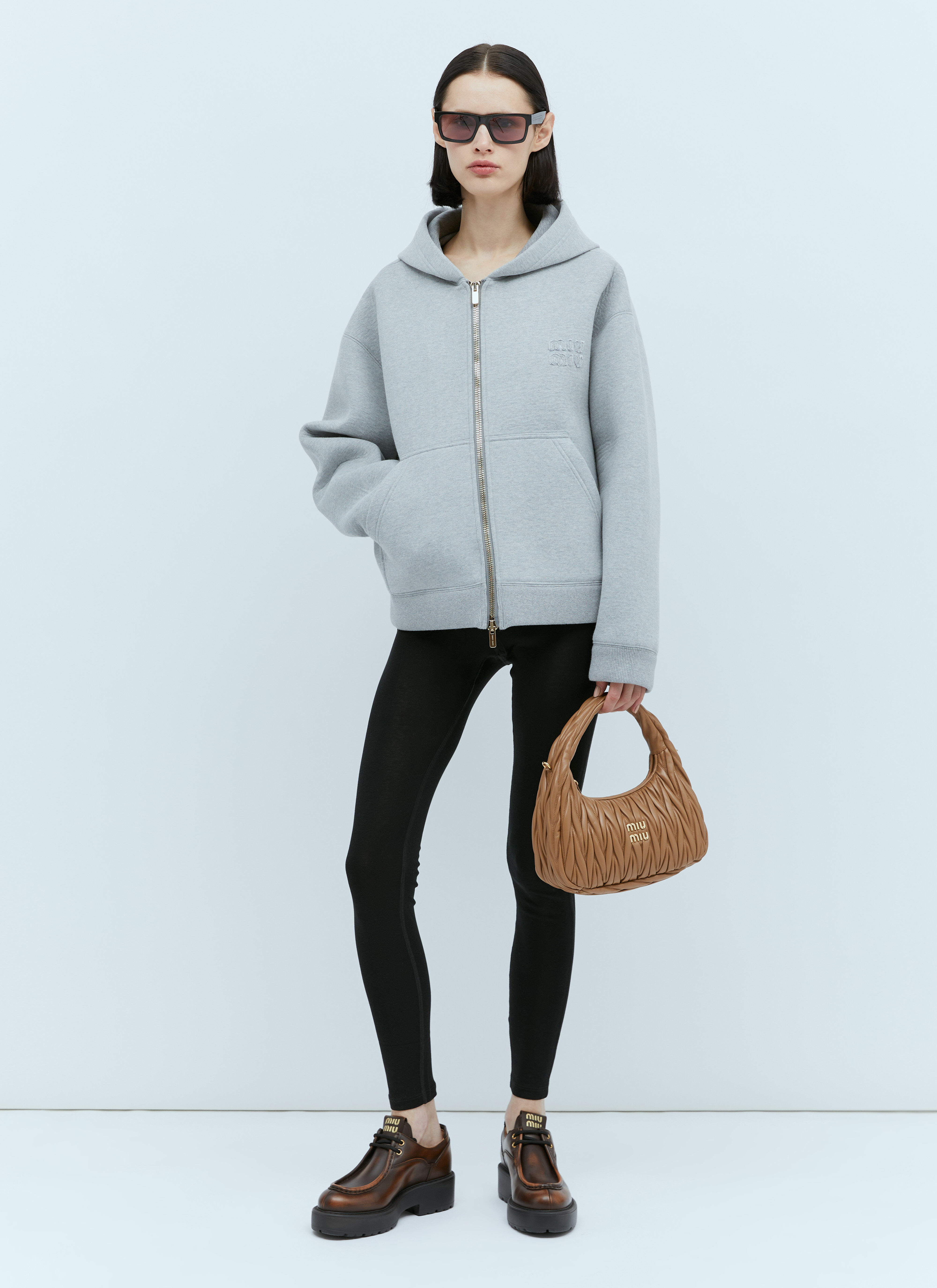Embossed logo hooded sweatshirt cheap