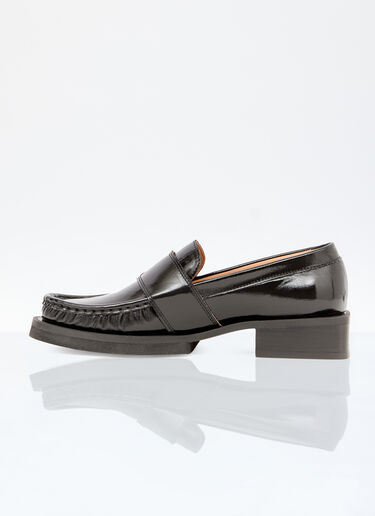 GANNI Feminine Buckle Loafers Black gan0256029