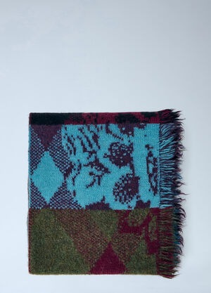 Dries Van Noten Mati Wool Scarf Purple dvn0165020