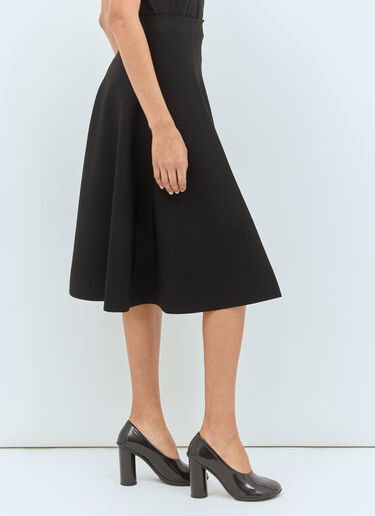 The Row Harley Midi Skirt Black row0258007