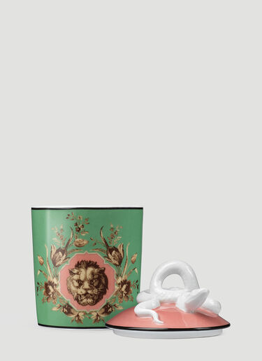 Gucci XL Grotesque Garden Candle Green wps0638402