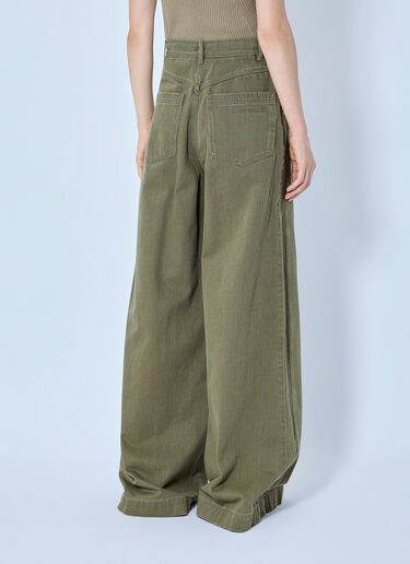 LN-CC® - Max Mara: Wide-Leg Trousers - Green Max Mara Wide-Leg Trousers Green max0265031