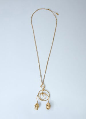 Chloé Tulip Pendant Necklace Gold chl0266027