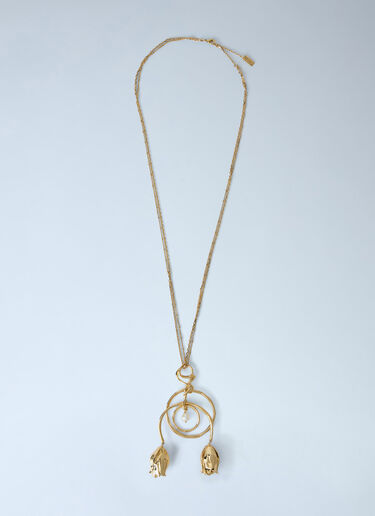 Chloé Tulip Pendant Necklace Gold chl0266027