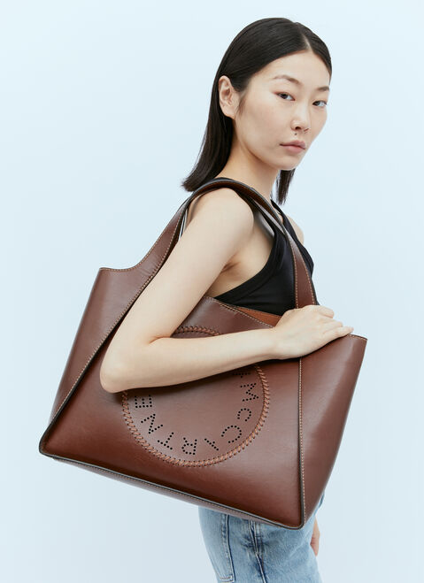 Stella McCartney Cut-Out Logo Alter Mat Tote Bag Black stm0254005