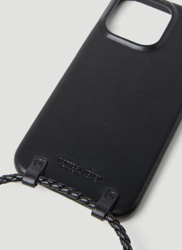 Bottega Veneta Iphone 14 Pro Max Leather Case Black bov0153054