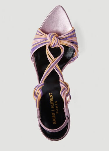 Saint Laurent Pool High Heel Sandals Pink sla0251177