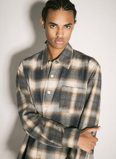 Our Legacy Above Stripe Shirt Grey our0158001