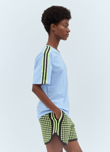adidas by Wales Bonner 徽标刺绣 T 恤 蓝色 awb0357005