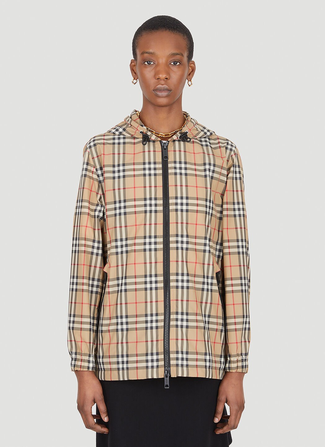 Burberry Everton Vintage Check Jacket in Beige LN CC