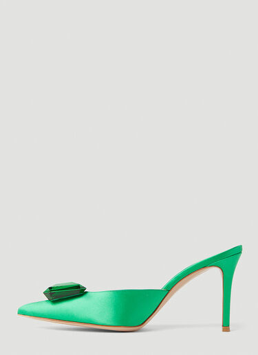 Jaipur High Heel Mules Gianvito Rossi Jaipur High Heel Mules Green gia0251008