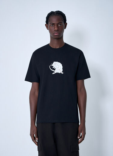 Stüssy Logo Motif T-Shirt Black sts0163013