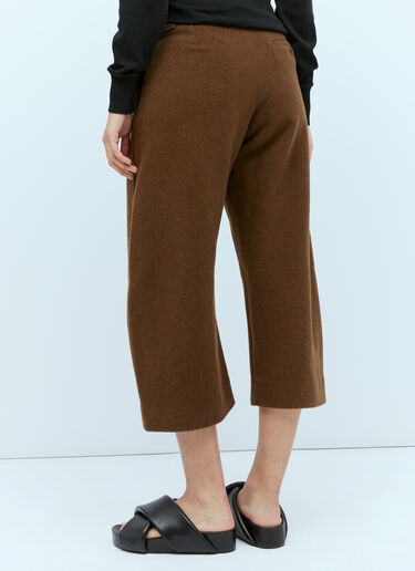 Lemaire 크롭 커브 팬츠 브라운 lem0254005