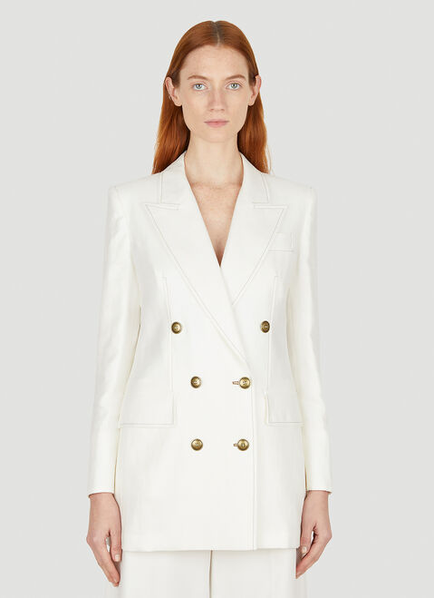 Jacquemus Verace Double Breasted Blazer Beige jac0248040