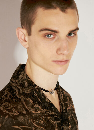 Vivienne Westwood Messaline 颈链  黑色 vww0356010