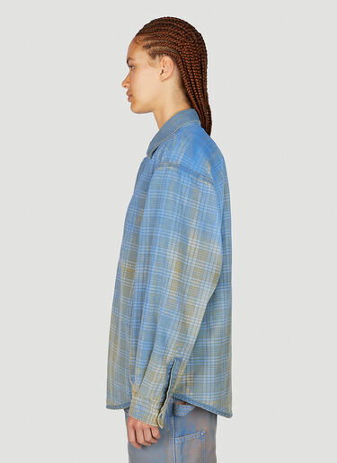NOTSONORMAL Double Flannel Overshirt Blue nsm0351005