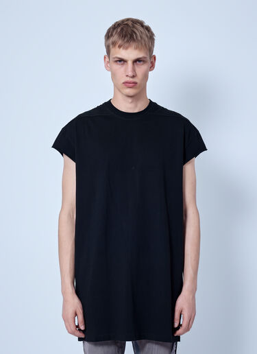 LN-CC® - Rick Owens: Jumbo Short Sleeve T-Shirt - Black Rick Owens Jumbo Short Sleeve T-Shirt Black ric0166006
