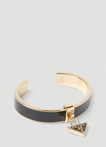 Prada 徽标铭牌手镯 金 pra0252038