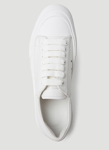 Alexander McQueen Deck Plimsoll Sneakers White amq0149027