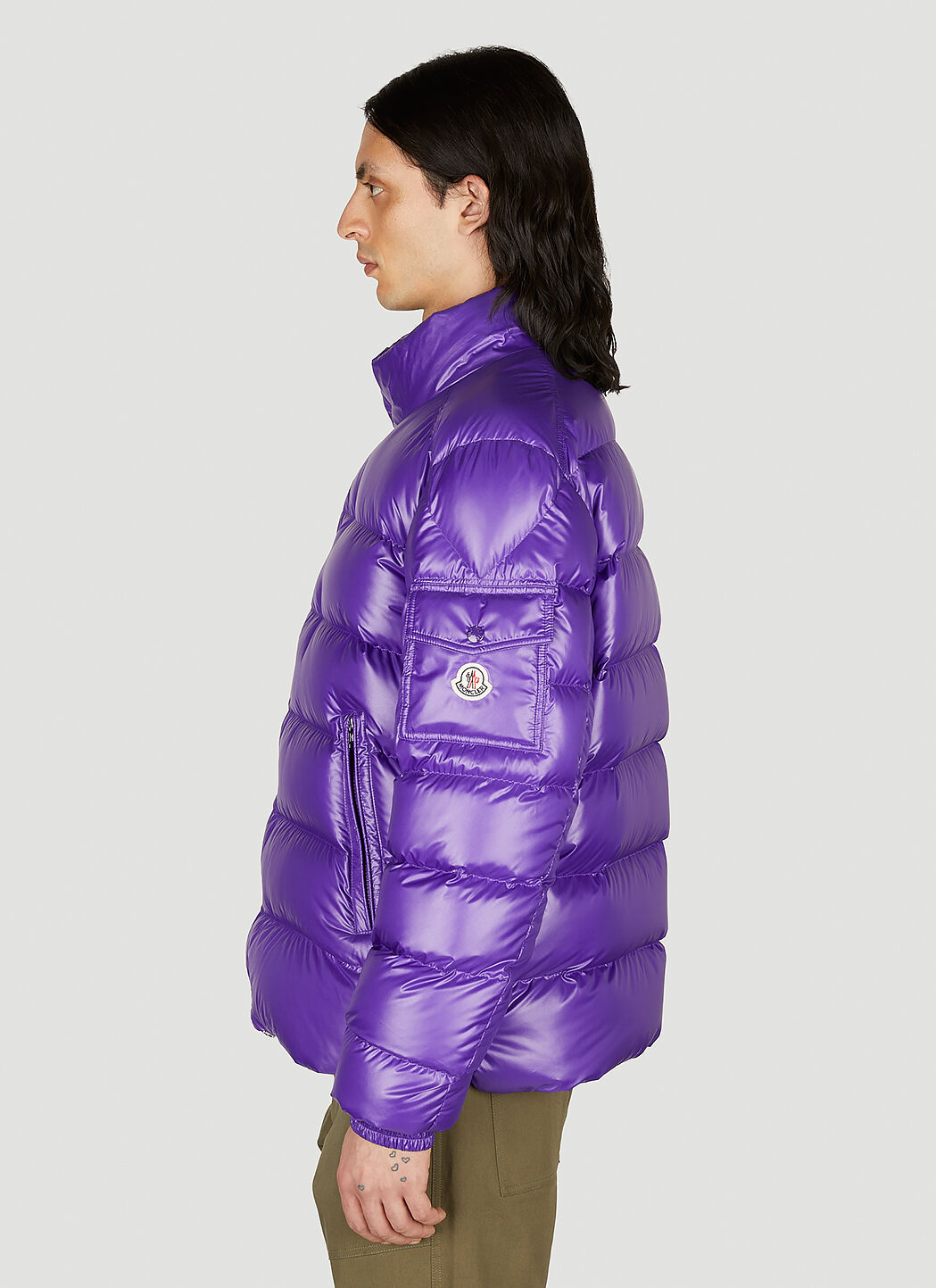 Moncler purple down jacket clearance