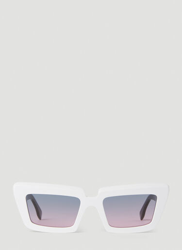 RETROSUPERFUTURE Coccodrillo Sunglasses White rts0352002