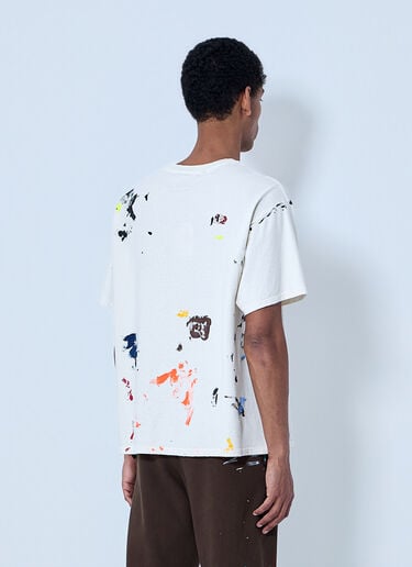 Gallery Dept. Abstract Print Cotton T-Shirt Cream gdp0164006