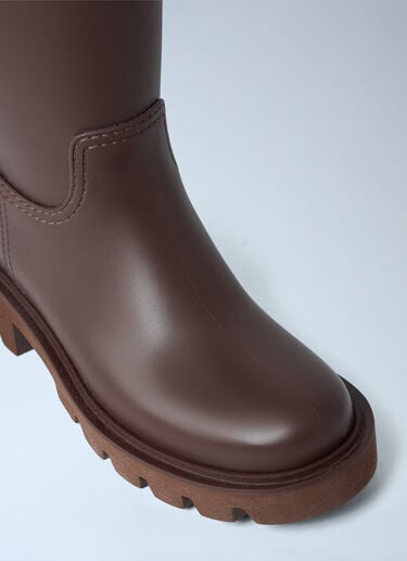 Kickstream Rain Boots Moncler Kickstream Rain Boots Brown mon0263050