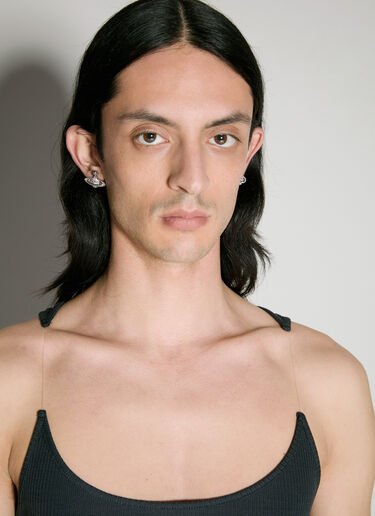 Vivienne Westwood 迷你浅浮雕耳环 银 vww0356003