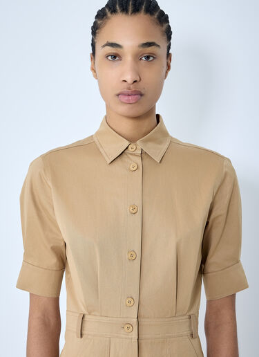Max Mara Cotton Tailored Jumpsuit Beige max0260006