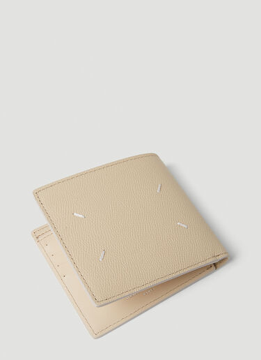 Maison Margiela Four Stitch Bifold Wallet Beige mla0148064