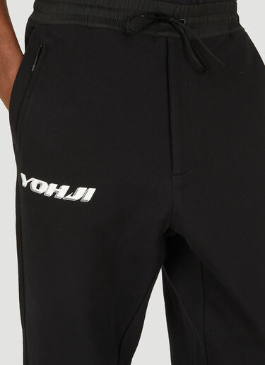 Y-3 Logo Print Track Pants Black yyy0349011