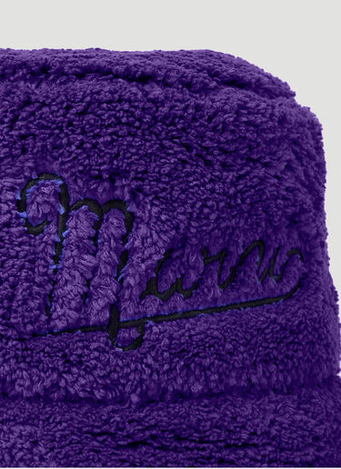 Marni Embroidered Logo Hat Blue mni0152013