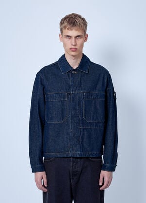Stone Island Denim Shirt Jacket Blue sto0165105