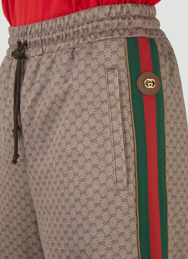 Gucci Mini GG Drawstring Shorts Brown guc0145036