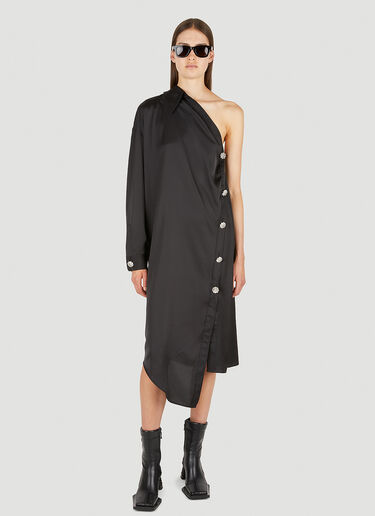 Acne Studios Asymmetric Shirt Dress Black acn0250013