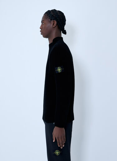 Logo Patch Sweater Stone Island Logo Patch Sweater Black sto0164012