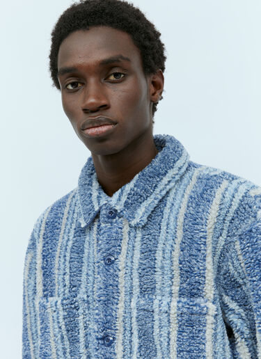 Stüssy Stripe Sherpa Shirt Blue sts0154011